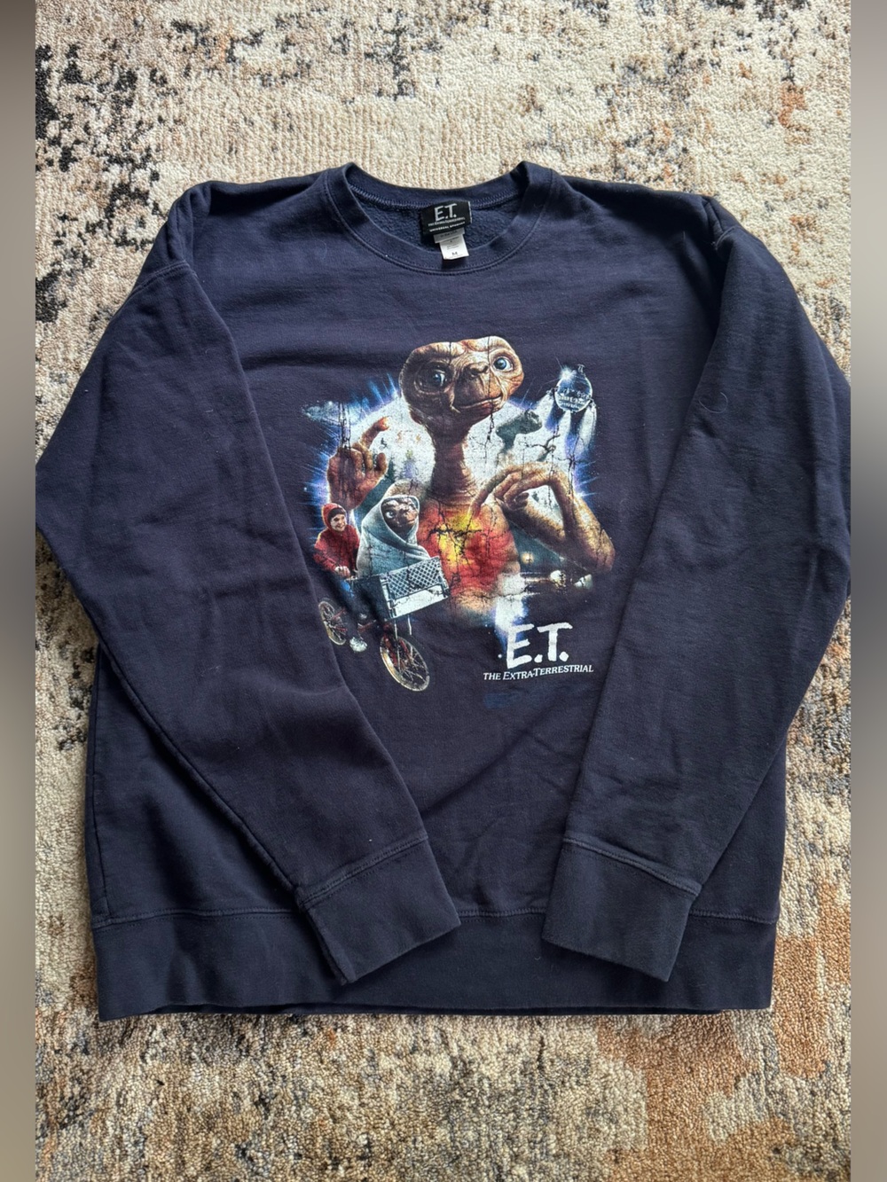 E.T. Graphic Crewneck Sweatshirt - Navy